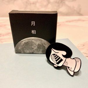 Kawaii enamel pin and sticker set